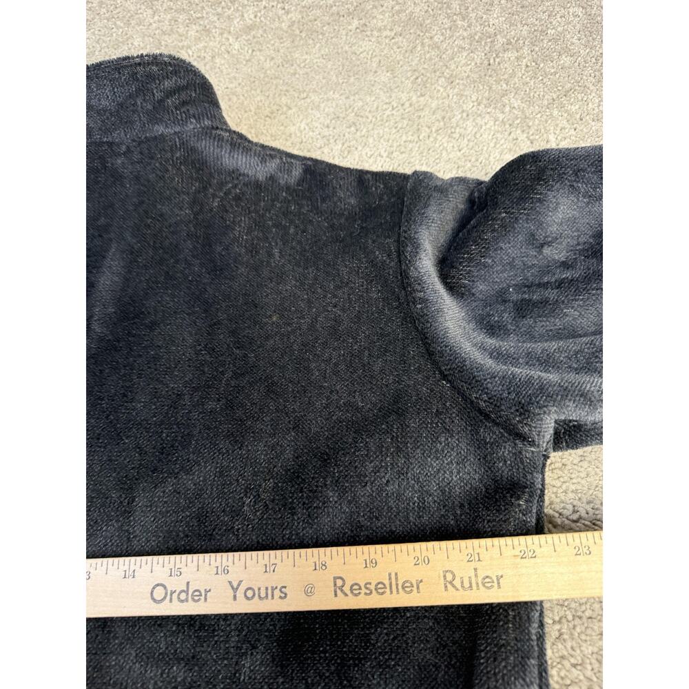 Vintage Black Diamond Jacket Mens M Black Fleece Parka Full Zip Pockets USA - Picture 9 of 12